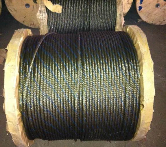 10mm Bright Steel Wire Rope with Yellow Grease 6X19+Iwrc