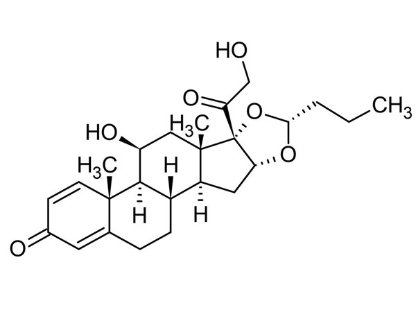 What is the most common side effect of budesonide?