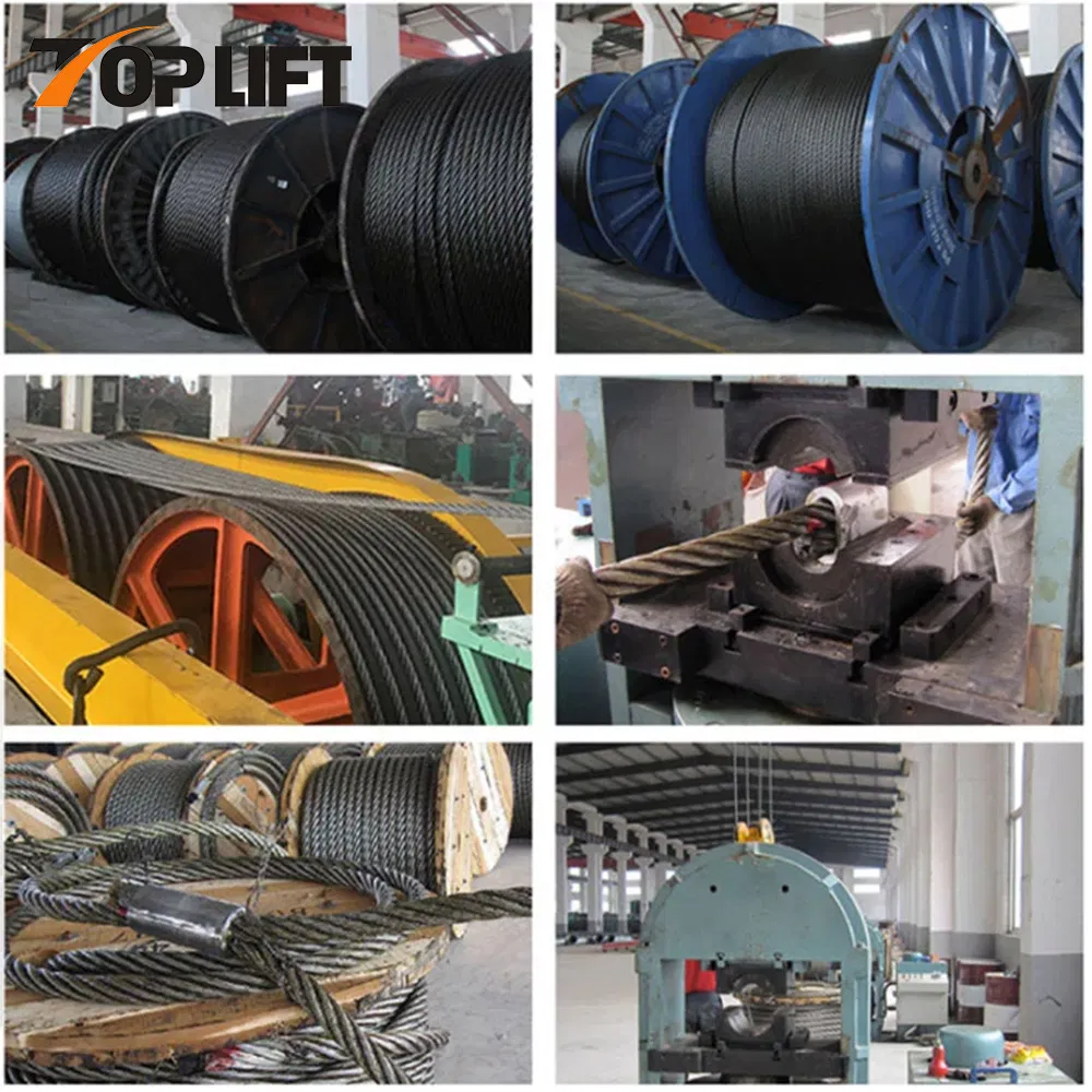 6*31sw+FC Braided Ungalvanized Steel Cable Galvanized Steel Wire Rope