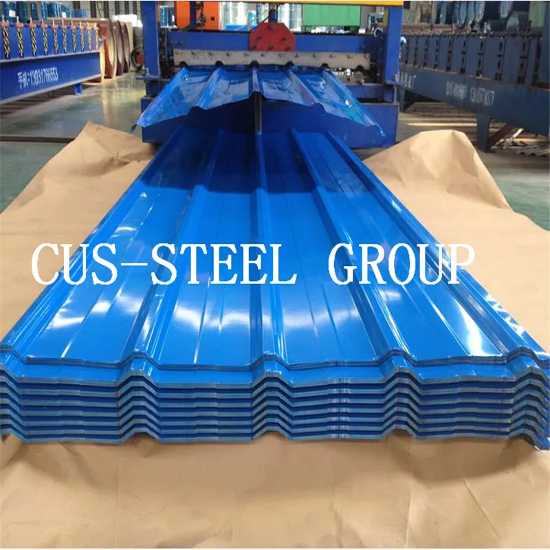 Africa Prepainted Galvanised Finish Roof Cladding Price/Profiled Metal Roofing Sheet
