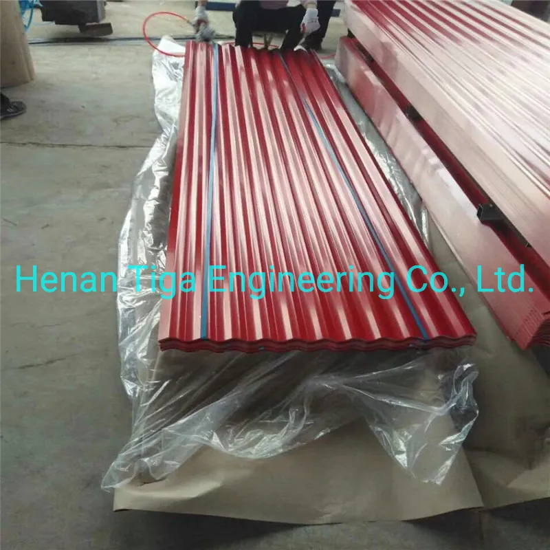 Aluminium 0.3*914/800mm Sinus Profile Red Blue Green Galvalume Corrugation Roofing Sheet