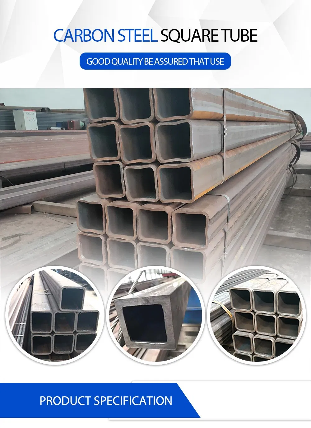 ASTM Standard A53 A106 API 5L Seamless and Welded Carbon Steel Square Pipe