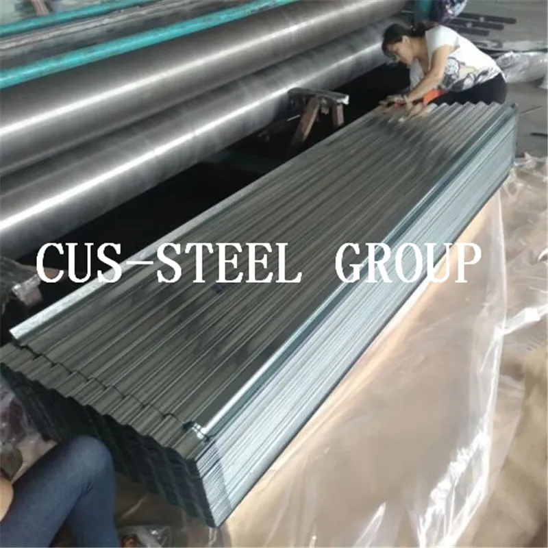 Full Hard Dx51d Gi Corrugated Profiled Metal Shine Roofing Tile