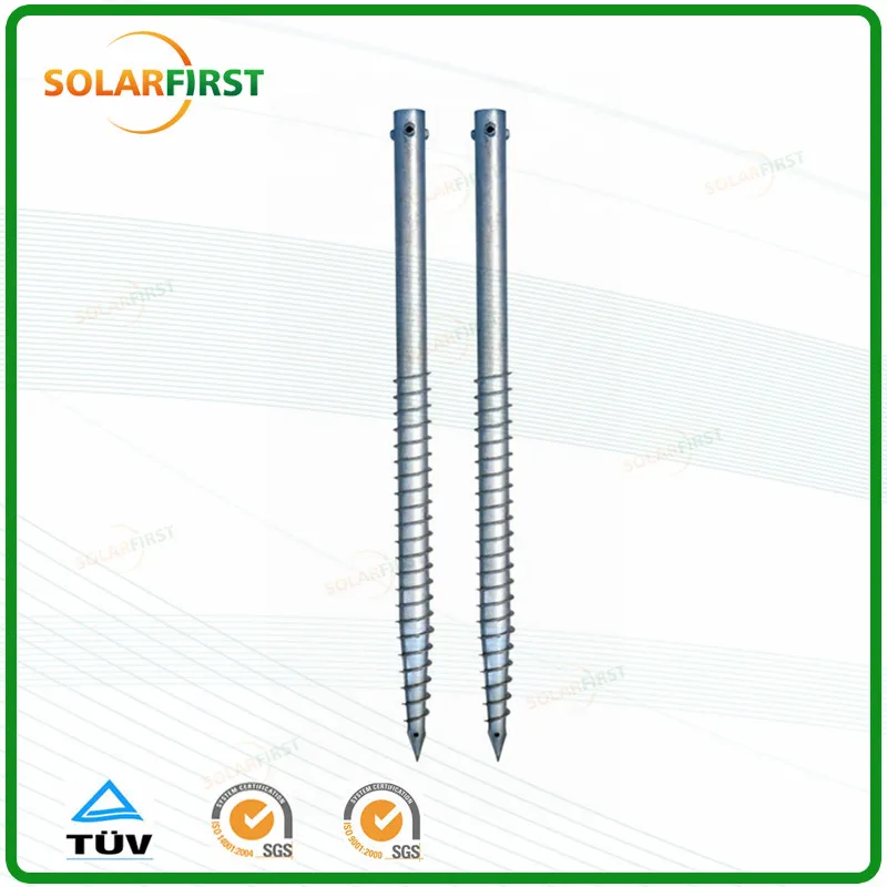 Hot DIP Galvanized Solar Panel Mounting Ground Screw Pile