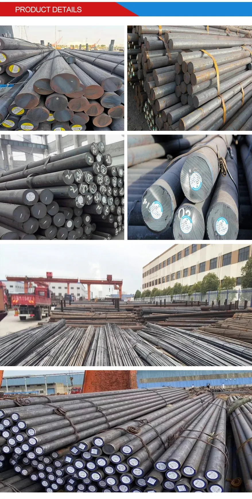 Ss400 Grade D 1045 1050 1055 Carbon Steel Bar