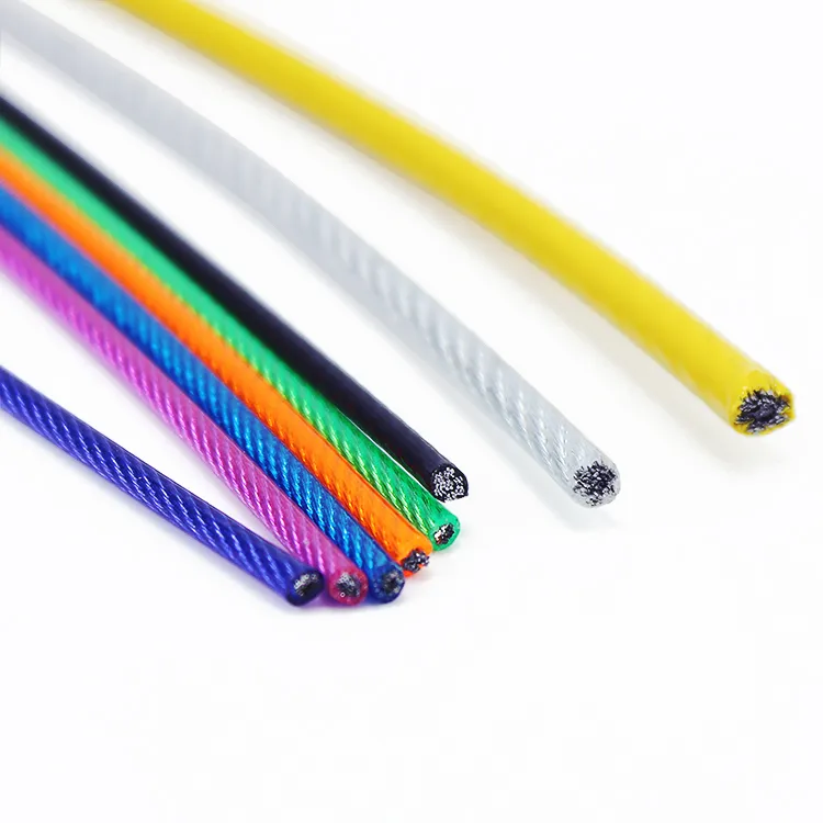 Professional Manufacturer PVC/PU Plastic Coated Steel Wire Rope
